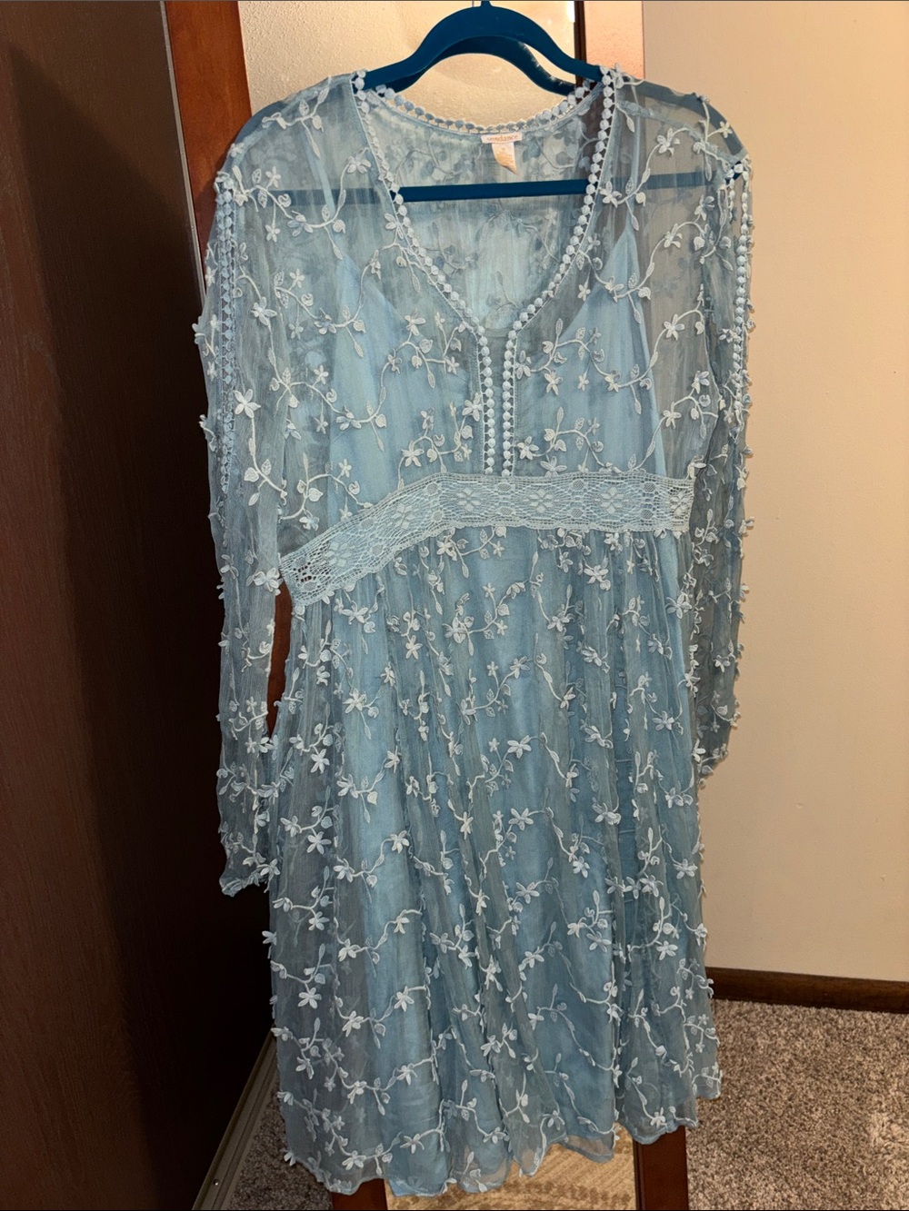 Sundance Long Sleeve Dress Embroidery Size 10
